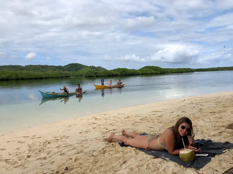 Crystal-clear turquoise water at Secret Beach