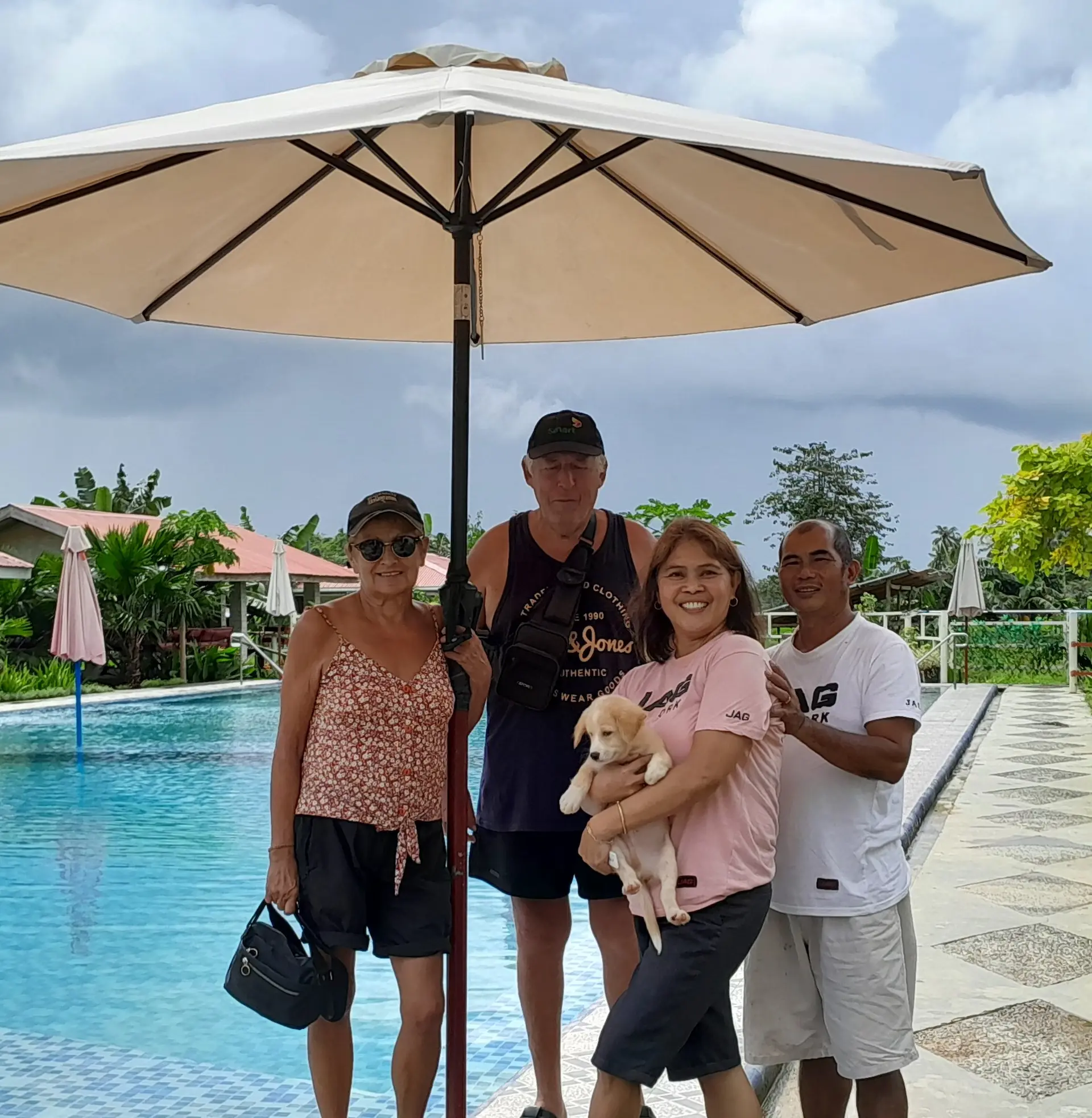 A photo of the family that runs Mariden Resort